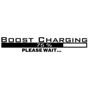 Boost Charging sticker vinyl van decal