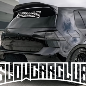 Slow car club car vinyl sticker decal.